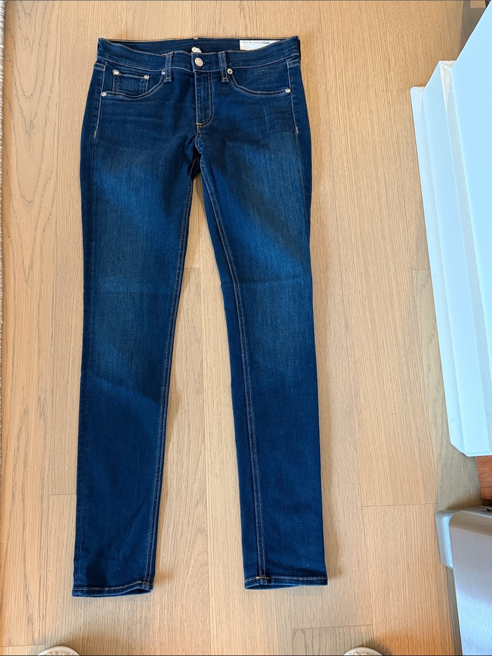 rag & bone Women's Dark Indigo Skinny Jeans